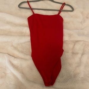 RED BODYSUIT